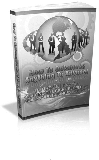 Product picture How To Outsource Anything To Anyone